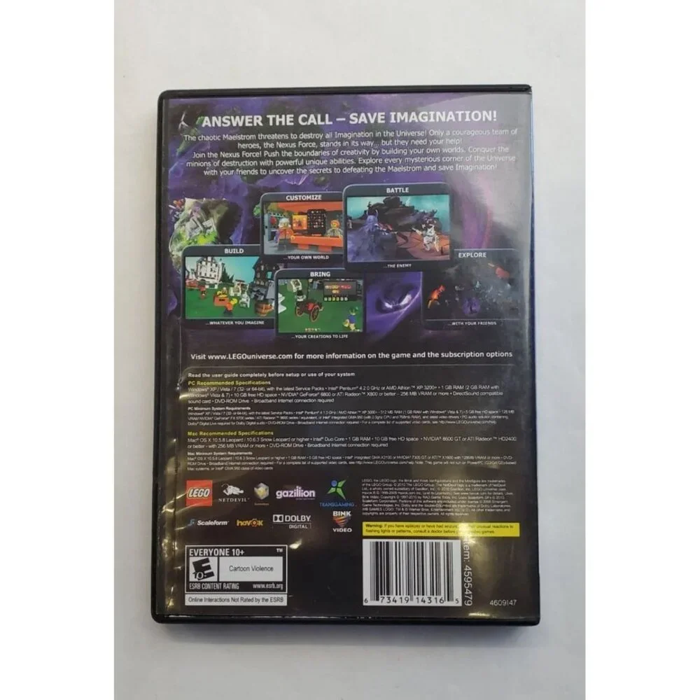 Lego Universe: Massively Multiplayer Online Game PC MAC DVD-ROM